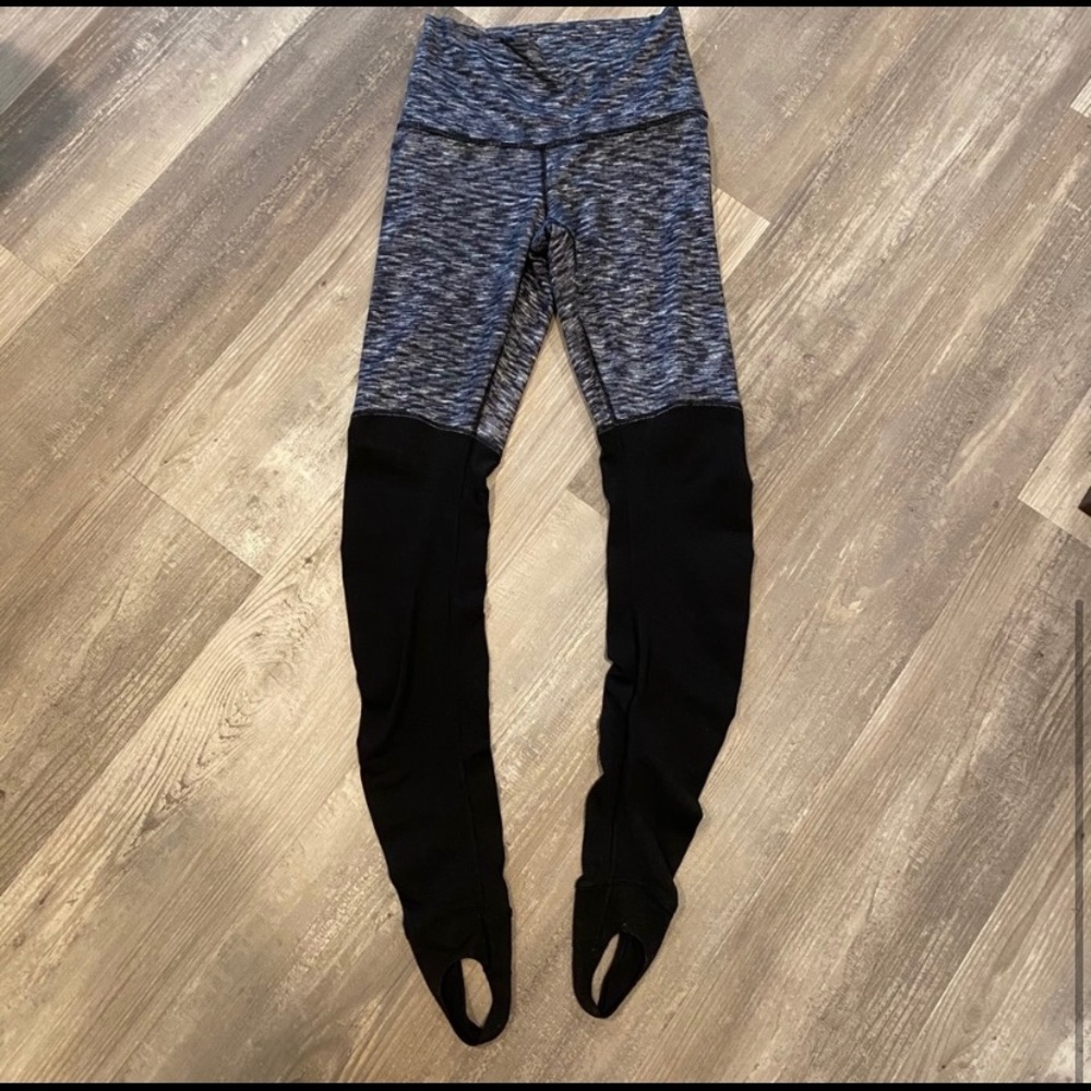 Lululemon high-rise leggings with stirrups